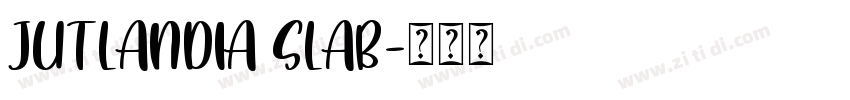 Jutlandia Slab字体转换